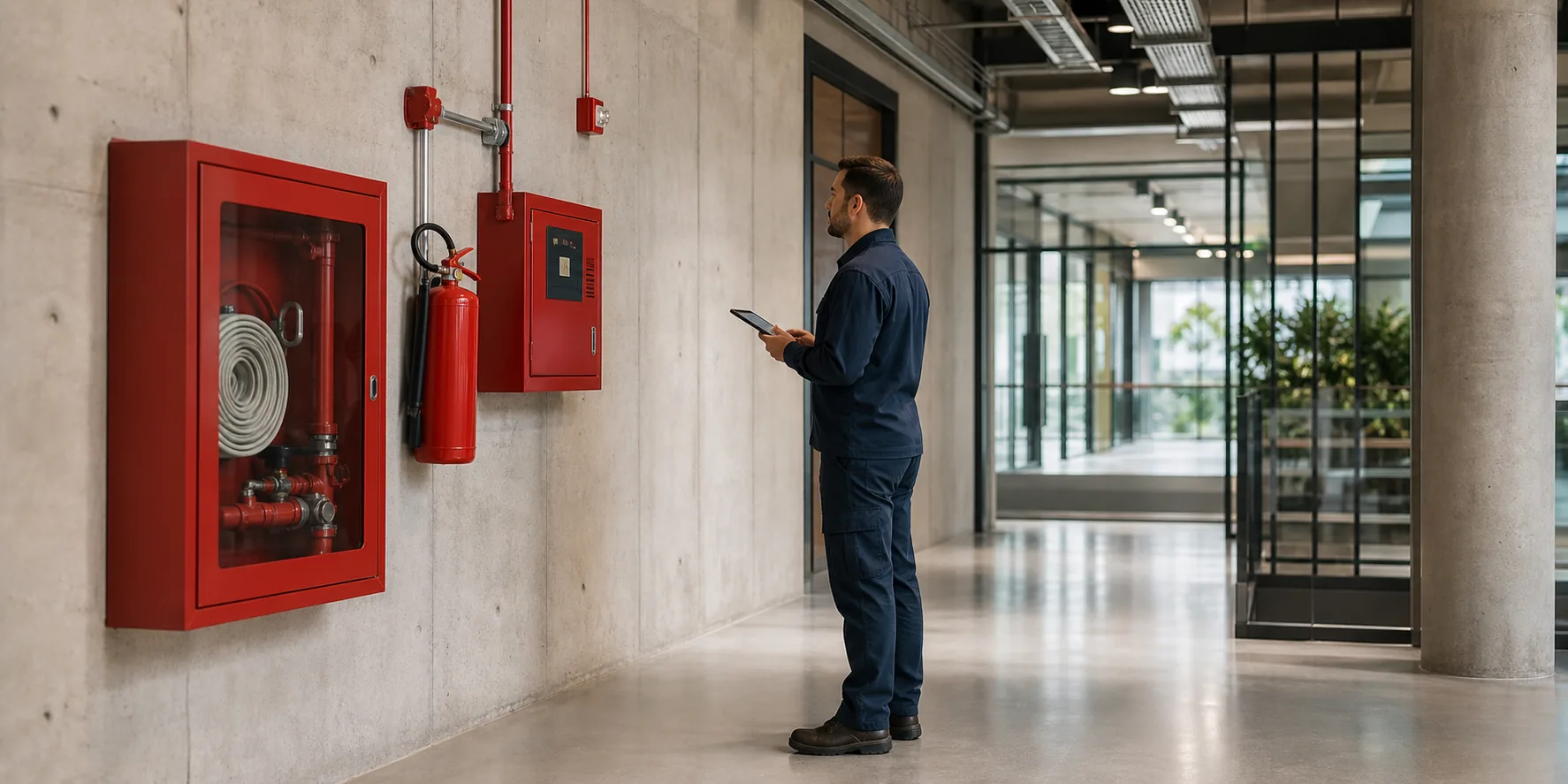 Inspeção técnica de equipamentos de prevenção contra incêndio
