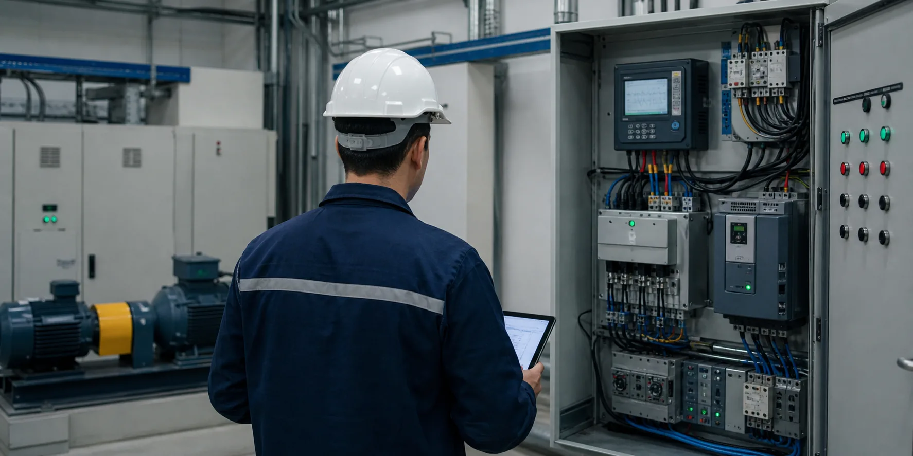 Análise técnica de painel elétrico e monitoramento de energia